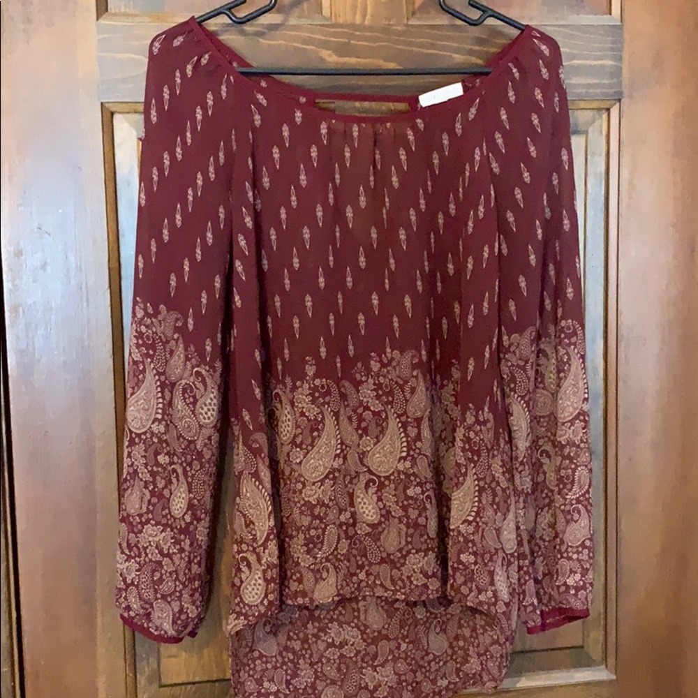 Maroon Blouse